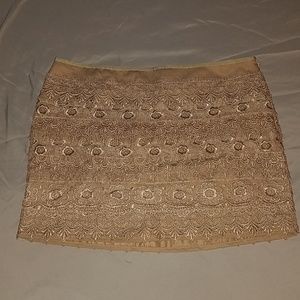 Gold skirt with pretty detailing